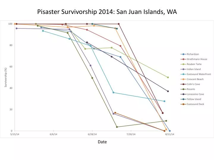 pisaster survivorship 2014 san juan islands wa
