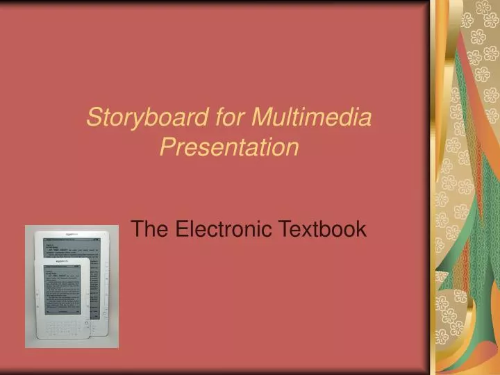 storyboard for multimedia presentation