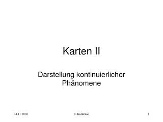 karten ii