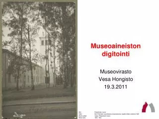 museoaineiston digitointi