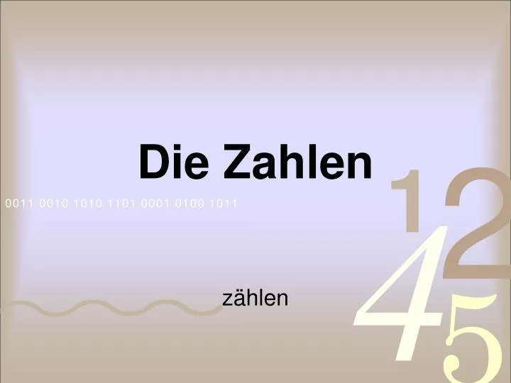 die zahlen