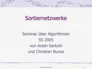 sortiernetzwerke