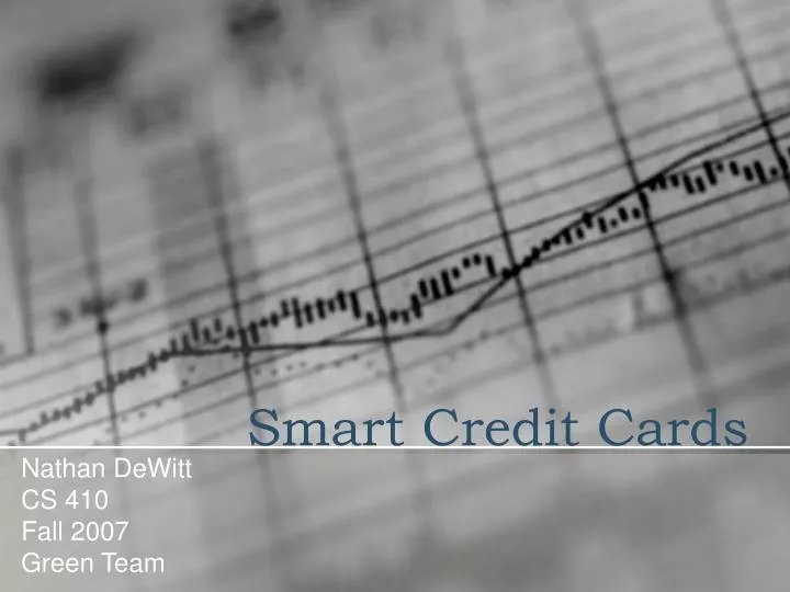 smart credit cards