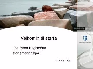 velkomin til starfa