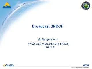 Broadcast SNDCF