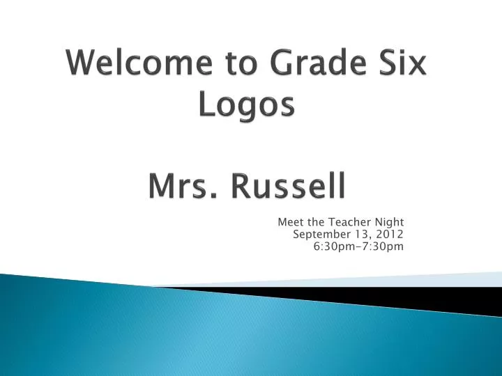 welcome to grade six logos mrs russell