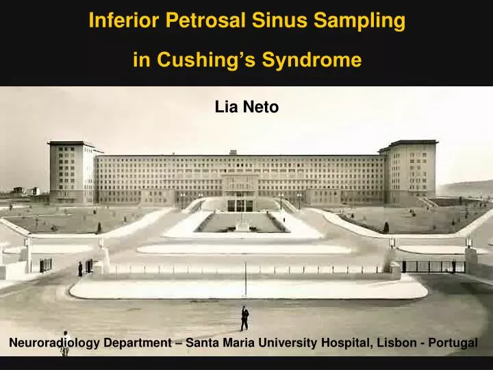 inferior petrosal sinus sampling in cushing s syndrome