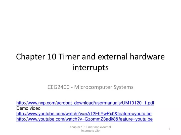 chapter 10 timer and external hardware interrupts