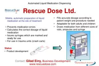 Contact: Gilad Einy, Business Development rescuedose