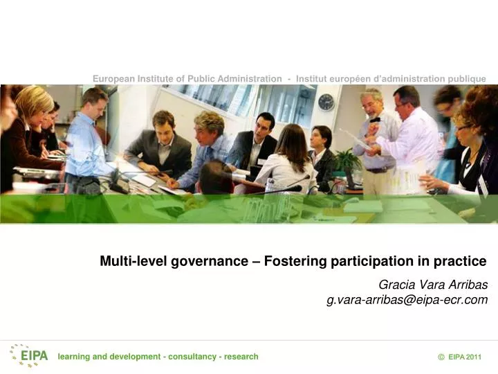 multi level governance fostering participation in practice