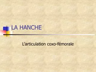 la hanche