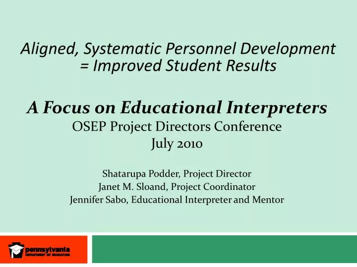 aligned systematic personnel development improved student results