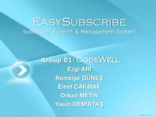 EasySubscribe Subscriber Support &amp; Management System