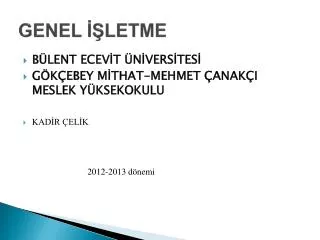 genel letme