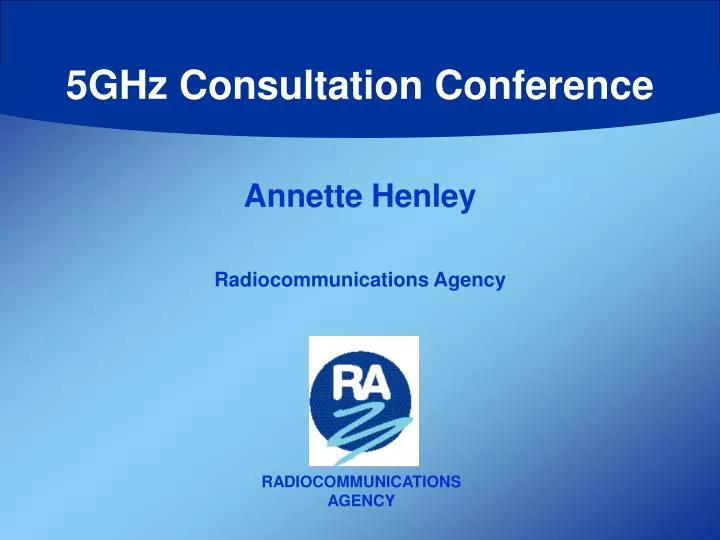 5ghz consultation conference