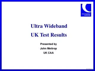 Ultra Wideband UK Test Results