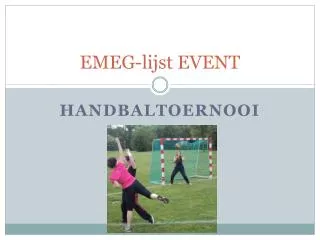 emeg lijst event
