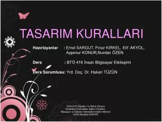 tasarim kurallari
