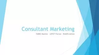 Consultant Marketing