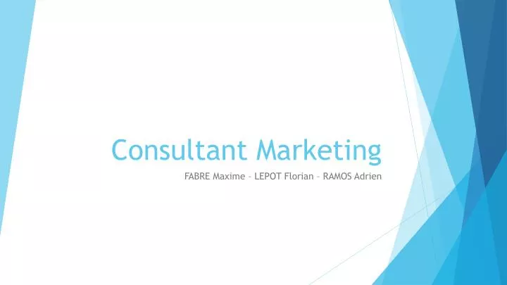 consultant marketing