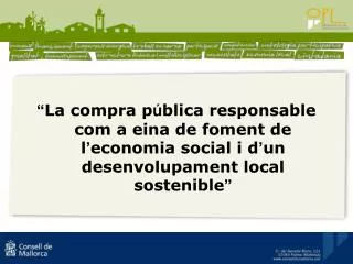 1. ATRIBUCIONS DEL DEPARTAMENT DE COOPERACIÓ LOCAL