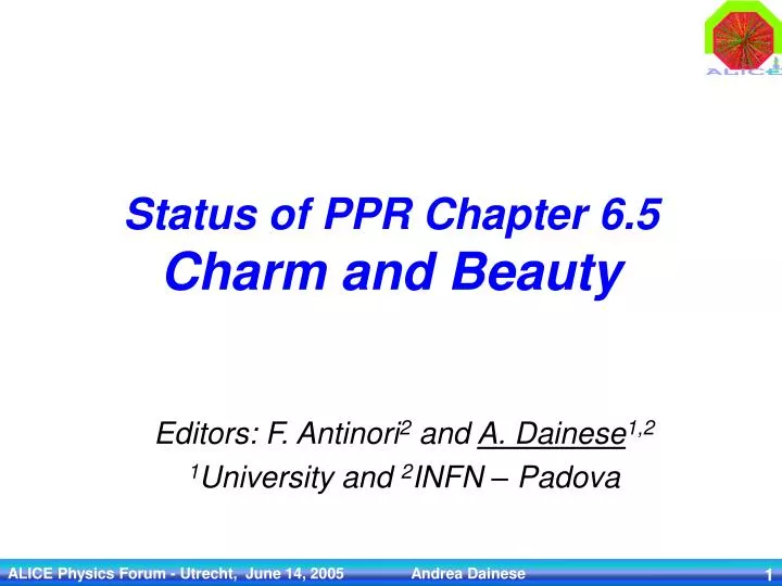 status of ppr chapter 6 5 charm and beauty