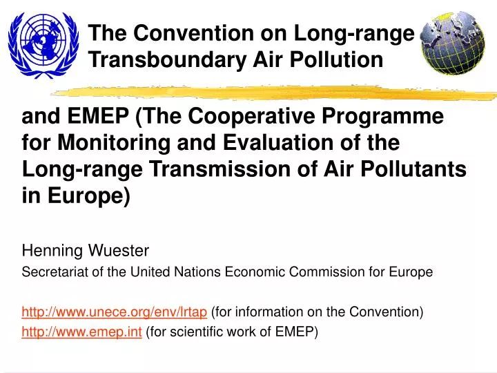 the convention on long range transboundary air pollution