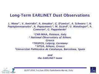 Long-Term EARLINET Dust Observations