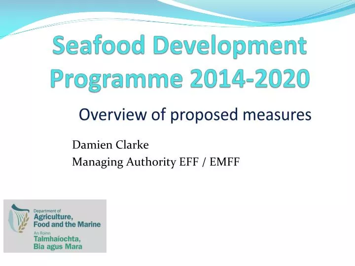 seafood development programme 2014 2020
