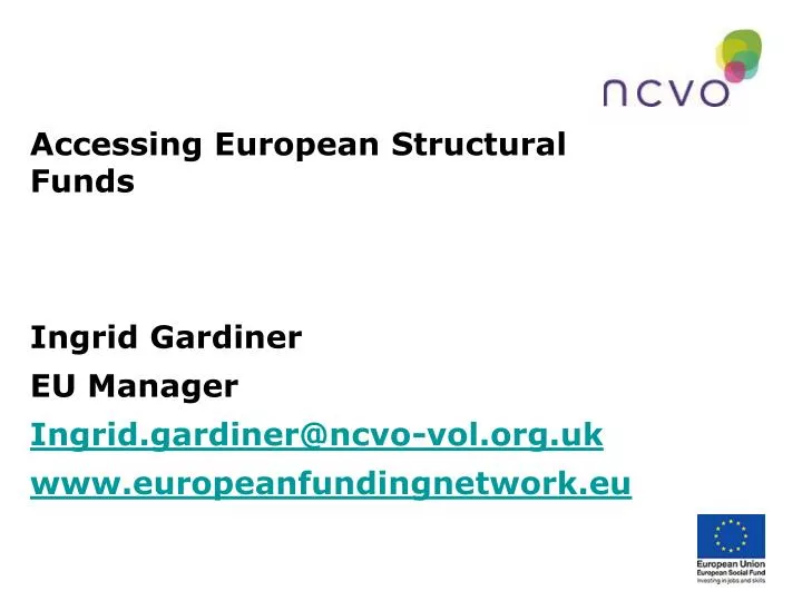 accessing european structural funds