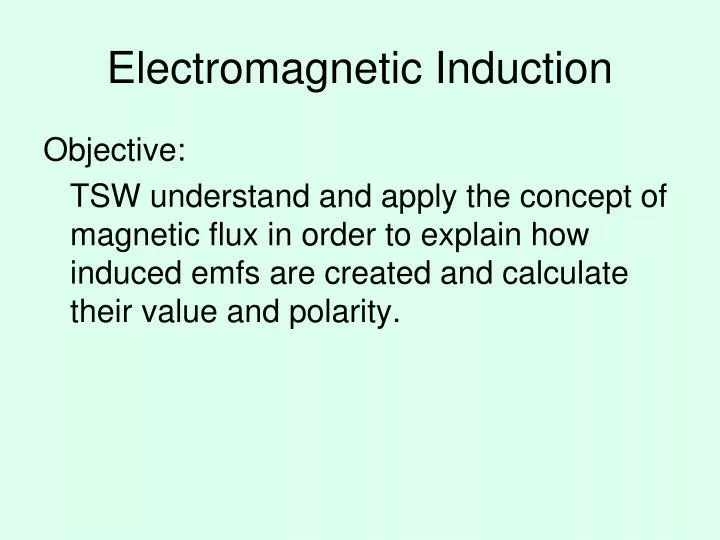 electromagnetic induction