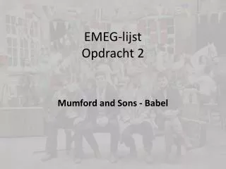 emeg lijst opdracht 2