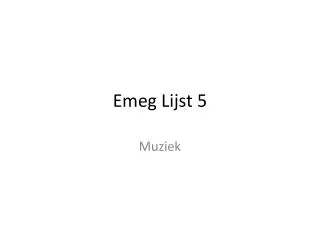emeg lijst 5