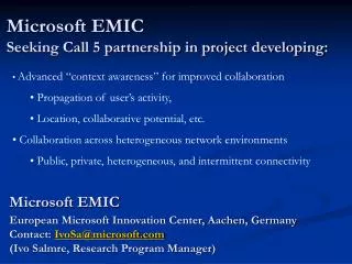 Microsoft EMIC