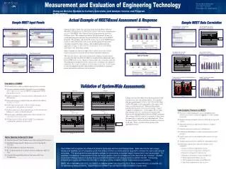 Foundation of MEET : Standard course outlines establish expected course outcomes