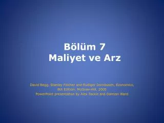 b l m 7 maliyet ve arz