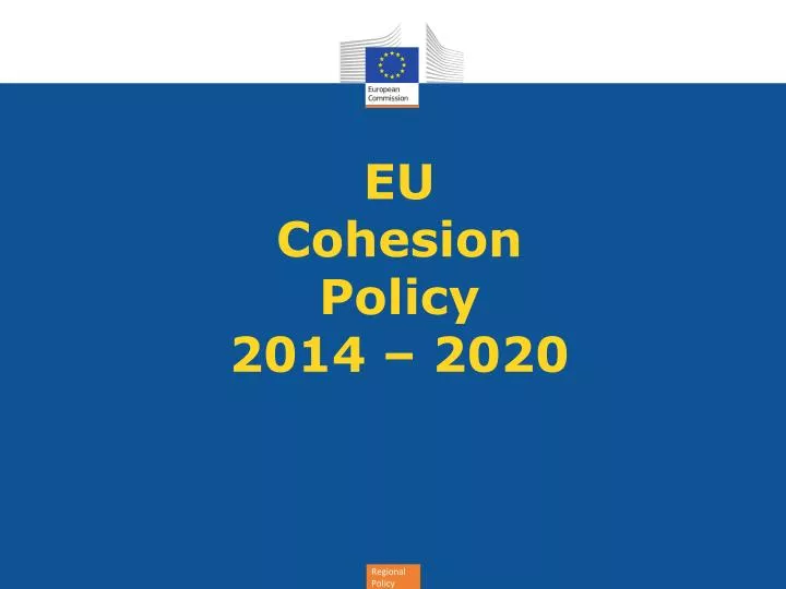 eu cohesion policy 2014 2020