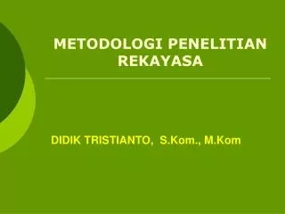 didik tristianto s kom m kom