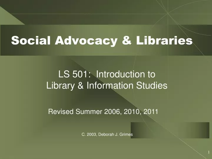 social advocacy libraries