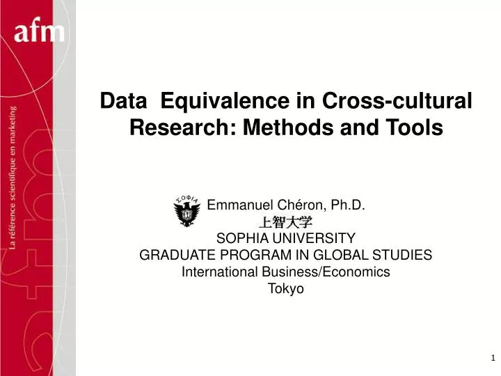data equivalence in cross cultural research methods and tools