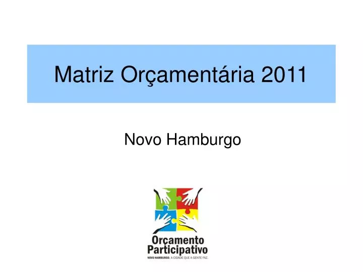 matriz or ament ria 2011