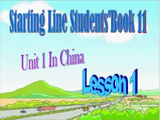 Starting Line Students'Book 11