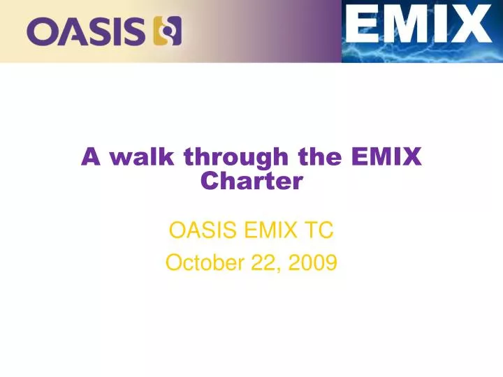 a walk through the emix charter