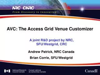 AVC: The Access Grid Venue Customizer