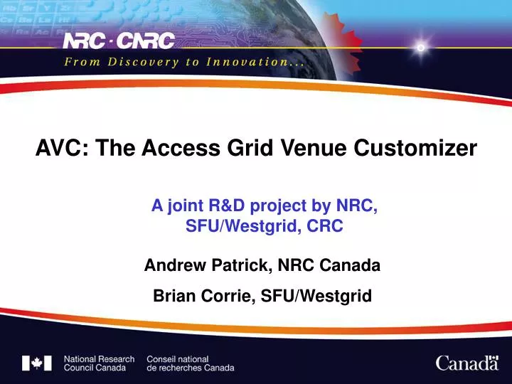 avc the access grid venue customizer