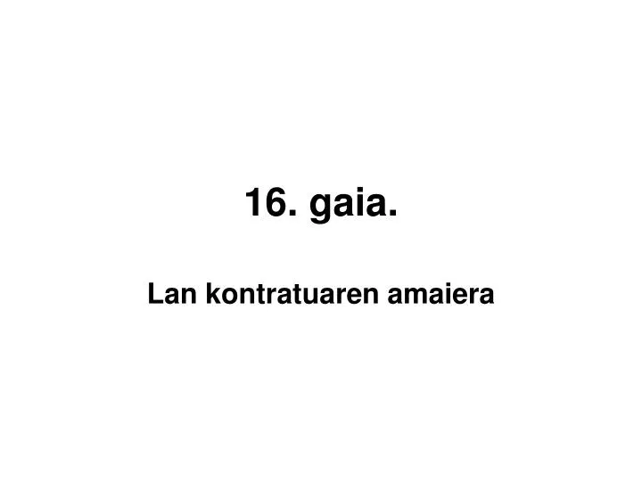 16 gaia