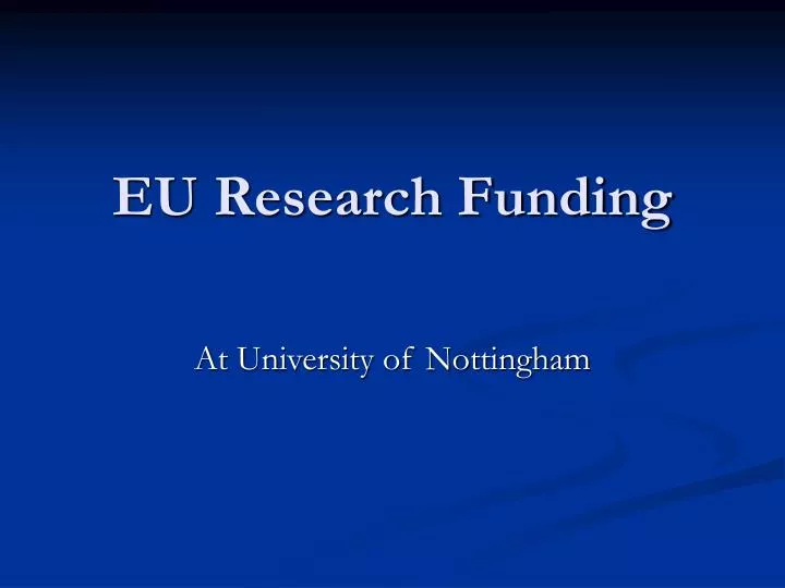 eu research funding