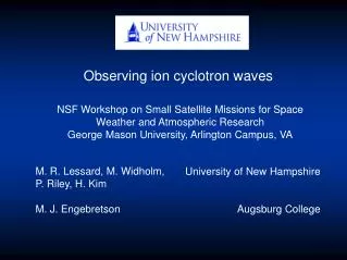 Observing ion cyclotron waves
