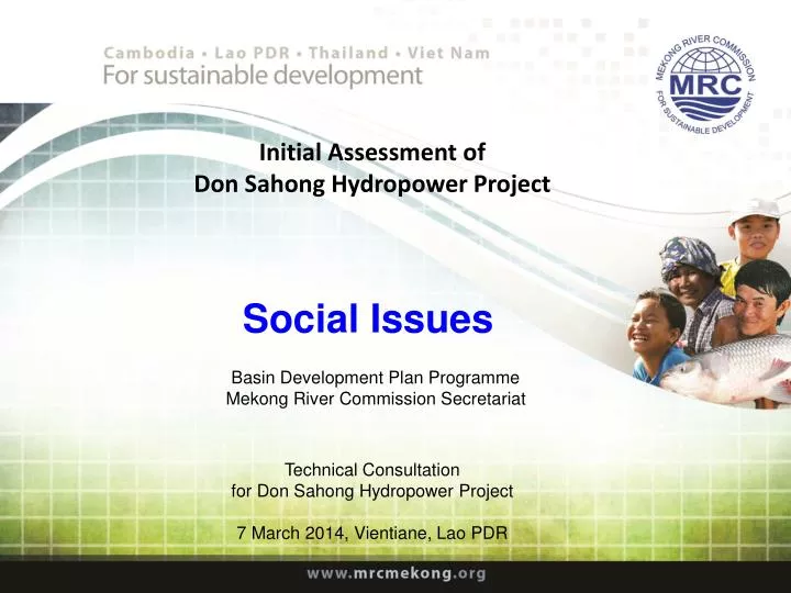 initial assessment of don sahong hydropower project