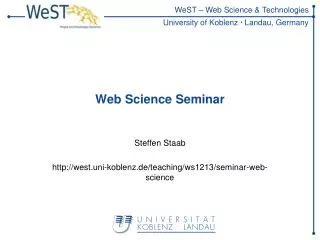Web Science Seminar